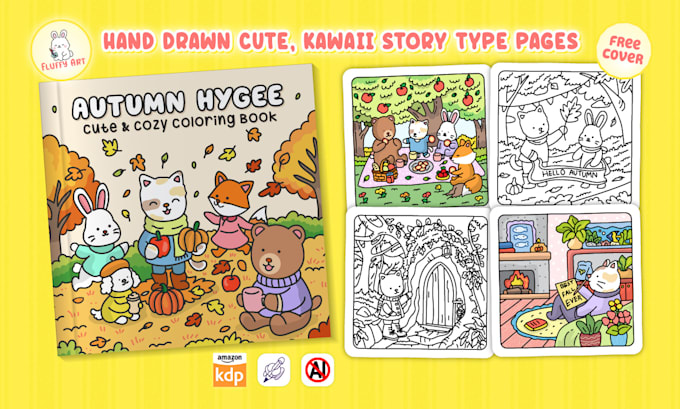 hand draw cute, bold and easy coloring pages