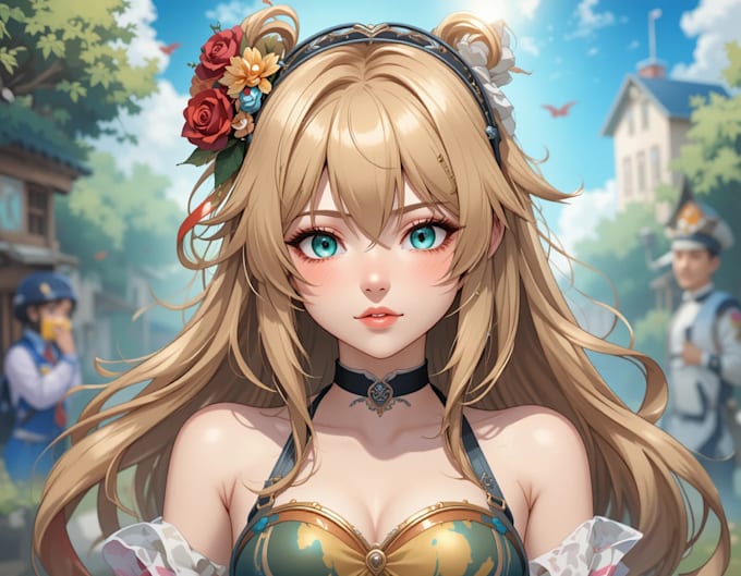 anime illustration, original character or fanart