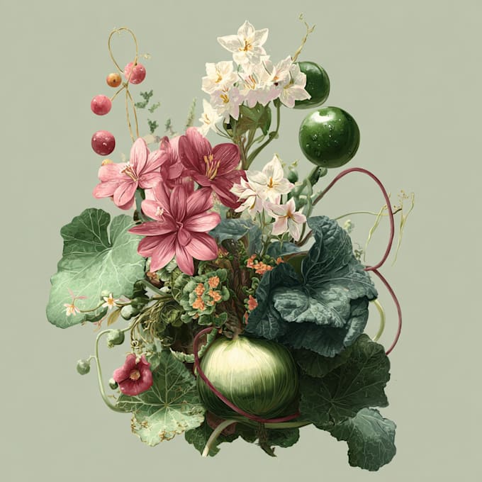 draw flowers, trees or botanical illustration