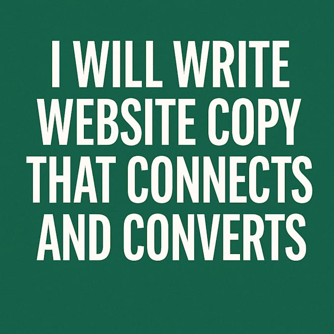 write website copy that connects and converts