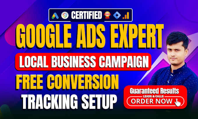 setup google ads for local business free conversion tracking