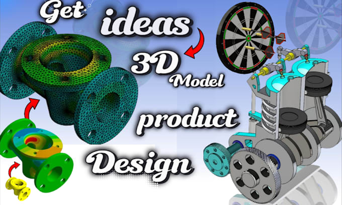 Do mechanical product design, 3d cad model design in solidworks, creo ...