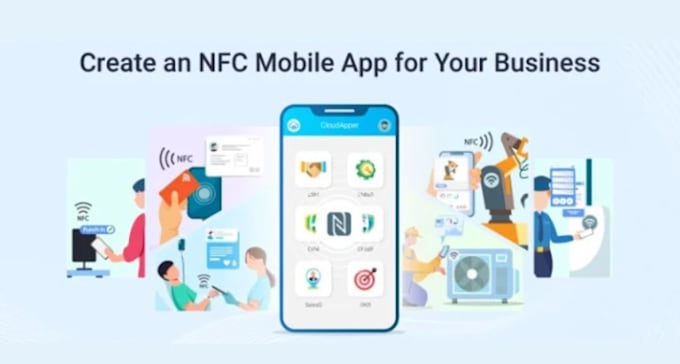 develop nfc app, iot app, camera dector app, popl clone app, qr smart card app