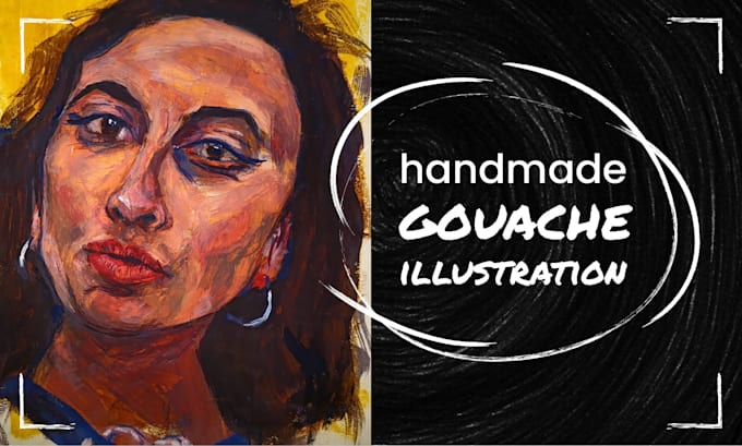 paint a colorful gouache illustration