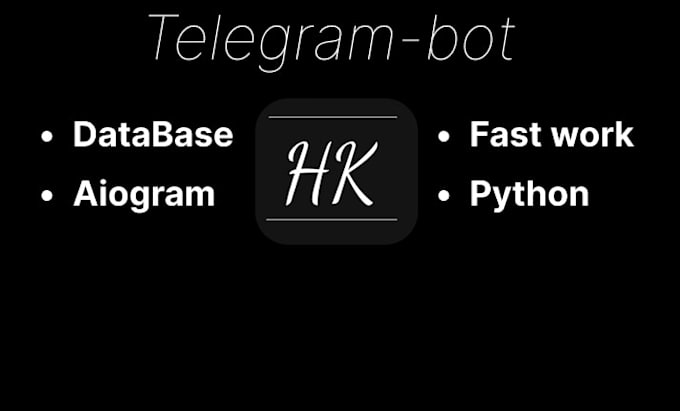 create telegram bots with aiogram in python