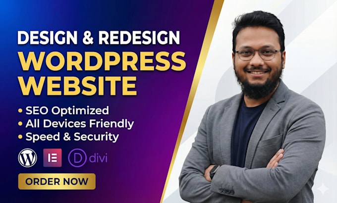 do website development, design, redesign, update and build wordpress website