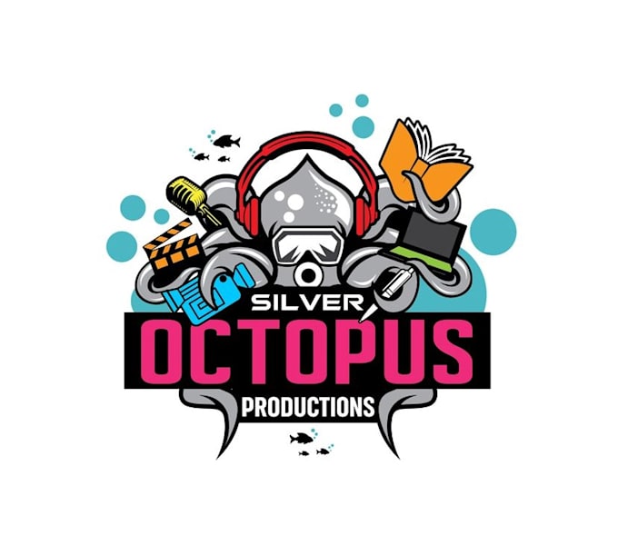 design high quality octopus productions logo