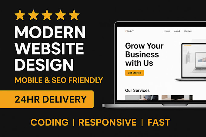 develop responsive full stack websites