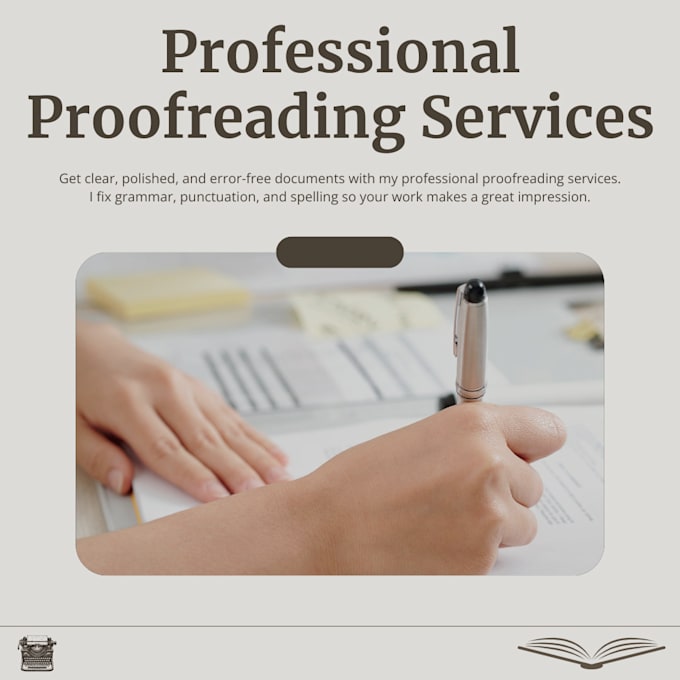 proofread and correct grammar, spelling, and punctuation in english