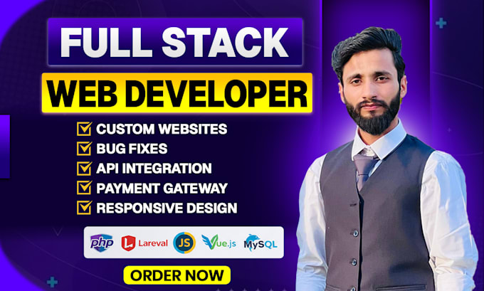 build, improve or fix your PHP laravel website