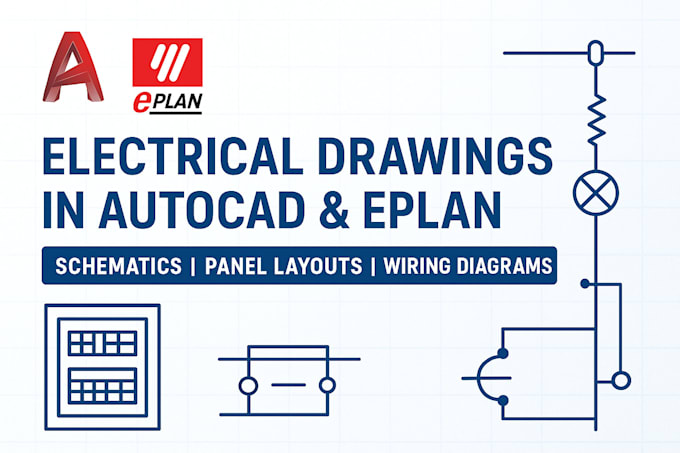 do draft electrical drawings in autocad or eplan