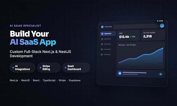 build ai powered saas web application custom software development or mvp