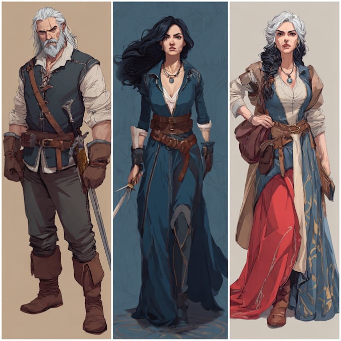 Draw your dnd character art by Pazeared | Fiverr