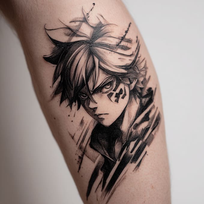 make anime tattoo design