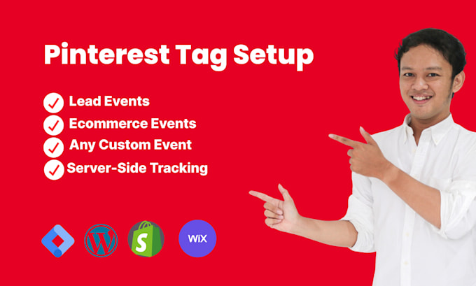 set up pinterest tag, pixel and conversion tracking with GTM