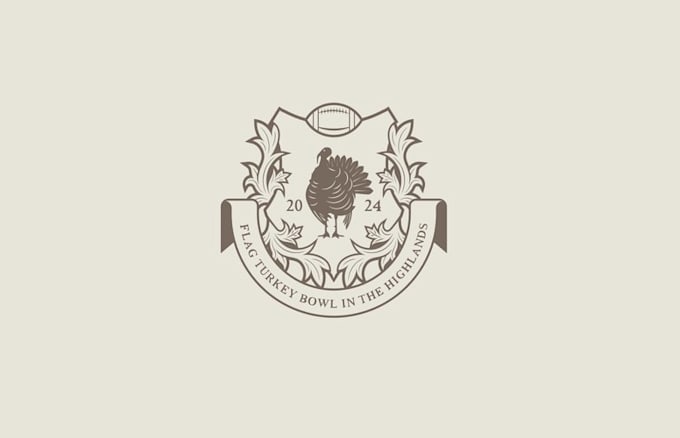 design flag turkey bowl highlands logo
