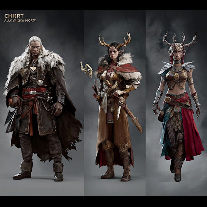 illustrate fantasy art creatures and characters