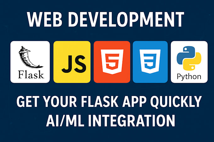 develop custom flask app to build website and API