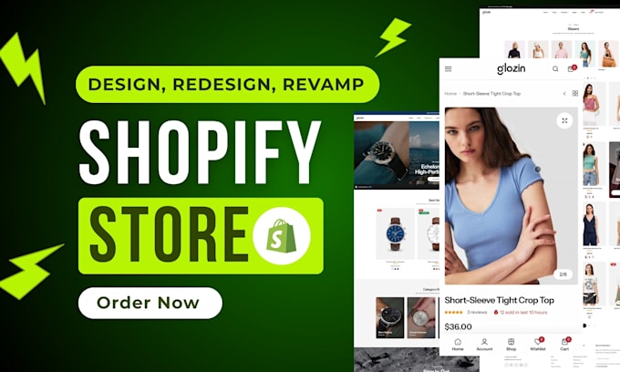 design, revamp, redesign or clone your shopify store or dropshipping website
