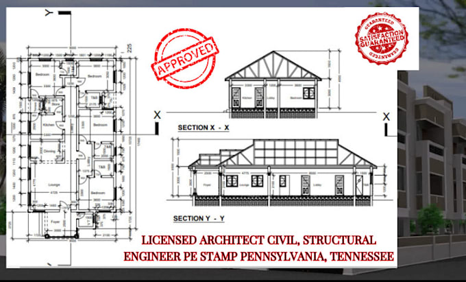 Licensed architect civil, structural engineer pe stamp pennsylvania ...
