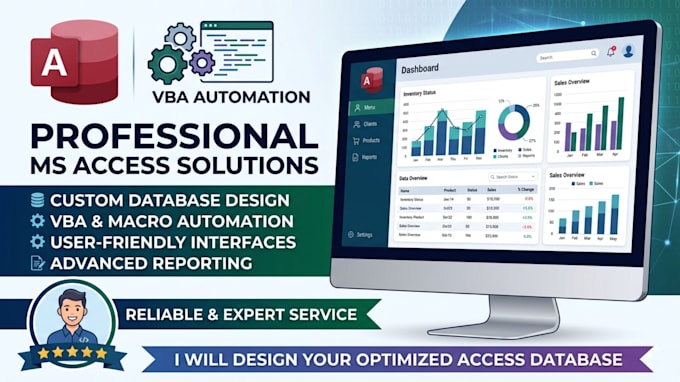 create custom ms access database applications with forms queries and reports