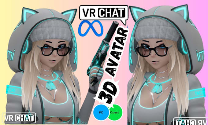Create vrchat avatar commission vrc avatar vr character fury avatar for ...