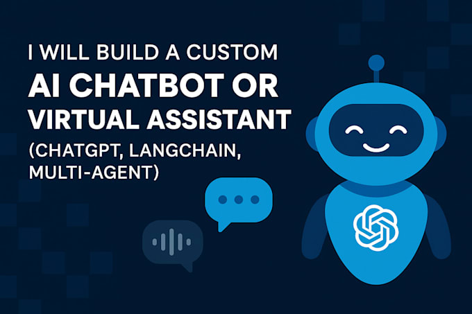build a custom ai chatbot or virtual assistant chatgpt, langchain, multi agent