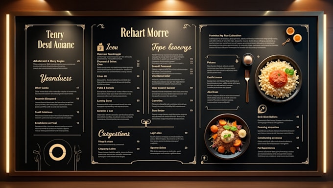 Fancy Menu Digital Design digital menu, digital menu board or animated menu by Chand_mehta ...