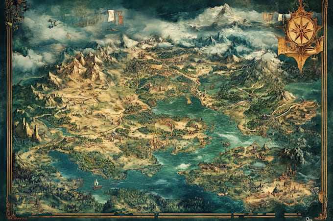 draw a custom map for fantasy