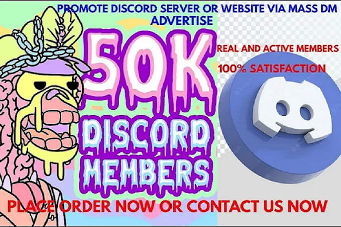 advertise,grow and promote your discord server,organic growth to gain real user
