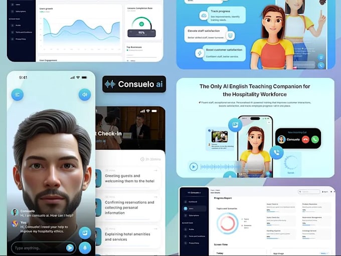 build b2b ai saas agent, lip sync ai avatar, voice assistant livekit integration