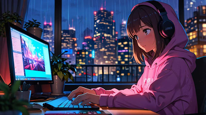 create lofi loop video for your youtube
