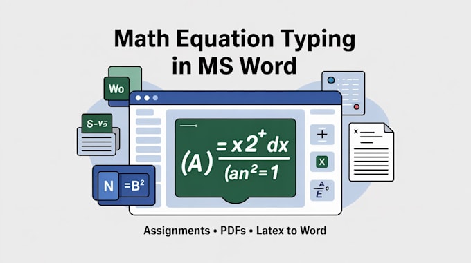 type or format complex math equations in ms word