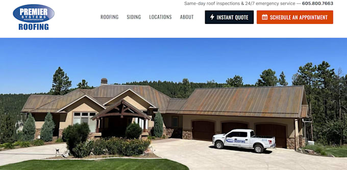 design roofing website, roofing contractors plumbing website electrician website