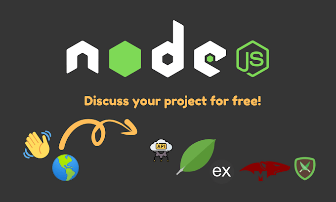 develop node js backend, rest API, cli tools, or web app