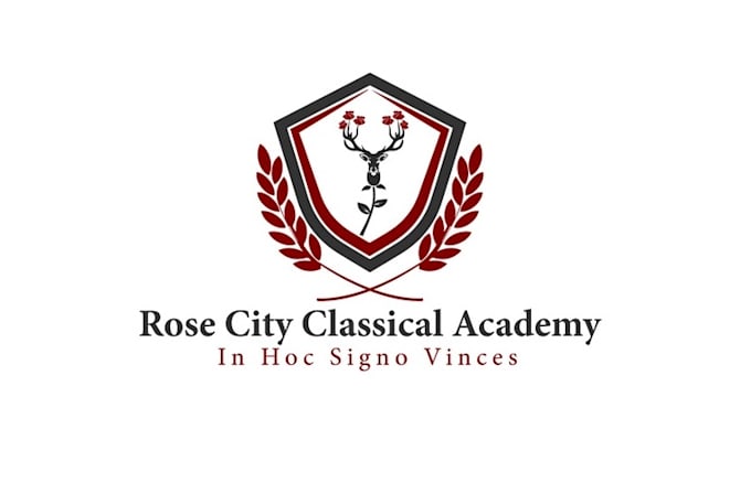 design vintage private school logo