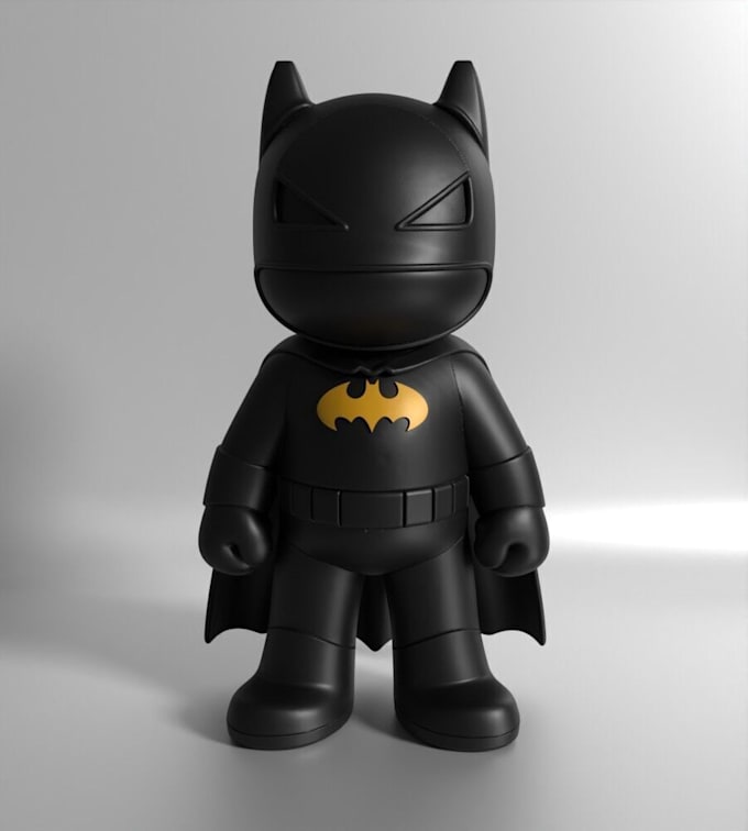 turn concept to 3d, urban vinyl toy,kaws style figurine, chibi sd, toy prototype