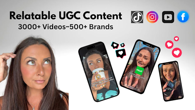 create ugc video ads for tiktok, instagram or facebook