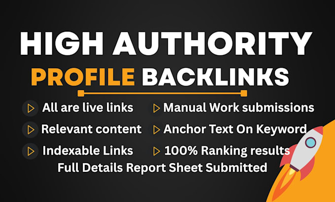 do create high authority dofollow profile backlinks
