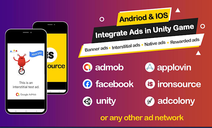 add admob or any other ads, iap in unity game, fix errors