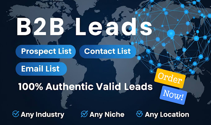 make b2b lead list, prospect list, email list, contact list