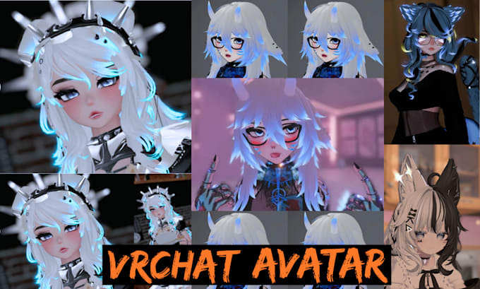 Avatar vrchat personnalisé, personnage vr, vrc, avatar furry, nsfw ...