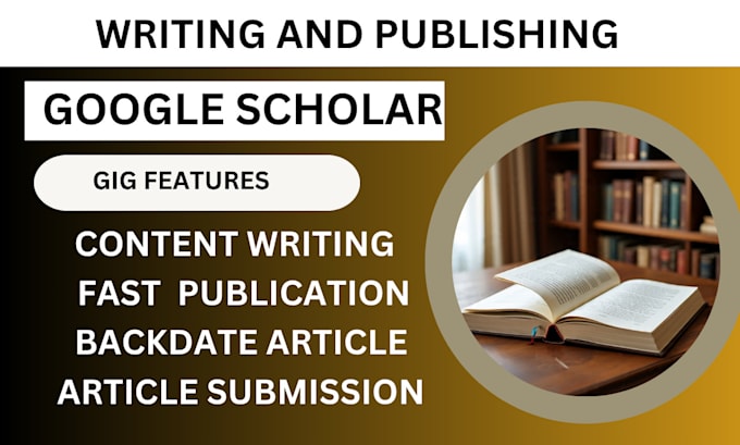 write and publish your academic article with citation on google scholar