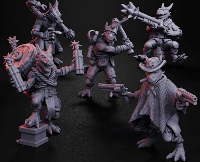 Sculpt unique 3d printable miniatures for dnd, ttrpgs,wargame,tabletop ...