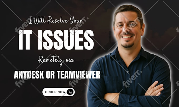 resolve your IT issues remotely via any desk or teamviewer