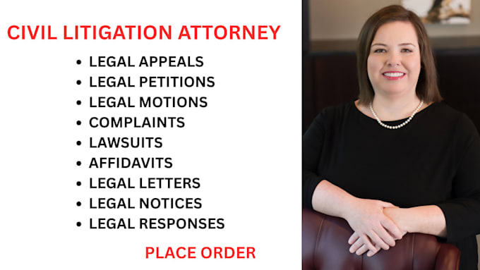be your civil litigation lawyer for defamation, motions, lawsuits and complaints