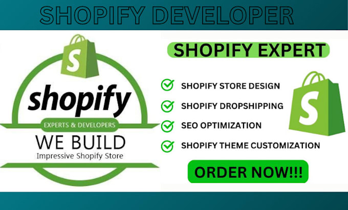 be your shopify developer, shopify expert, shopify website