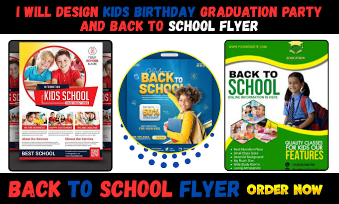 back to school menus flyers brochures business cards and social media posts