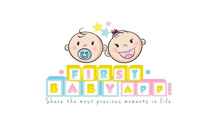 design high resolution first baby app logo