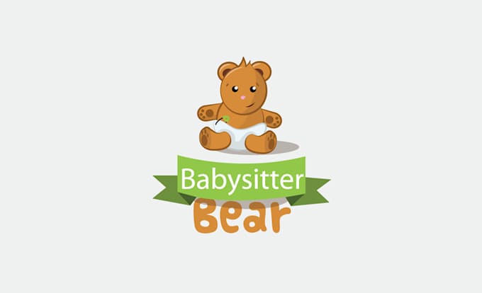 design glamorous luxurious logo for babysitter bear